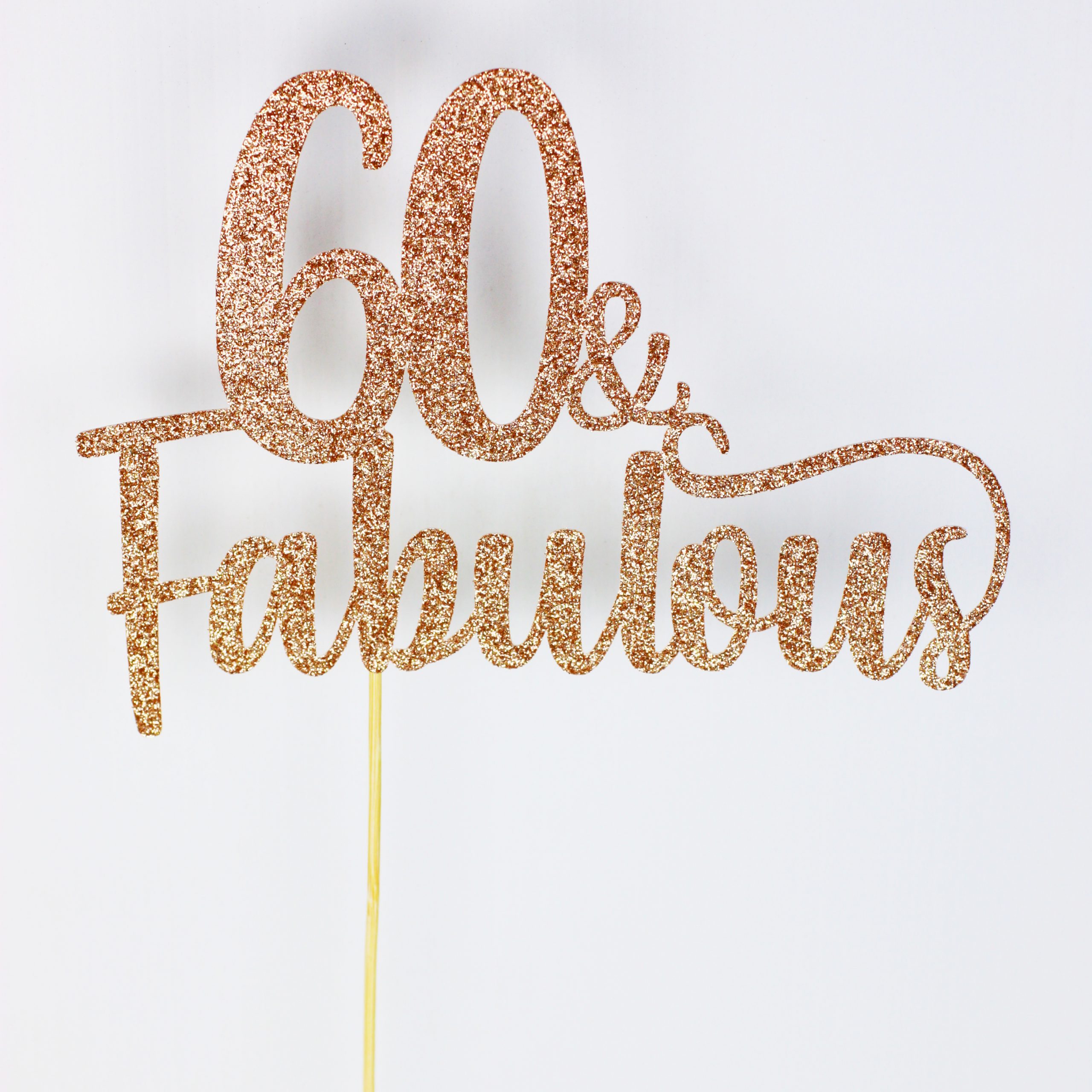 Beautiful 60th Cake Topper | Personalised Cake Toppers