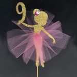 fairy princess ballerina ballet dancer cake decoration glitter tutu pink gold sparkle made to order australia pretty