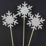 frozen ice snowflake cake decoration