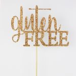 gluten free sign cake topper food signage
