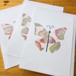 handmade cards, made in Adelaide Australia, handdrawn design, fancy paper, basic shape, online store cards gifts butterfly