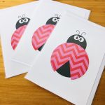 handmade cards, made in Adelaide Australia, handdrawn design, fancy paper, basic shape, online store cards gifts lady bird bug insect