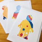 handmade cards, made in Adelaide Australia, handdrawn design, fancy paper, basic shape, online store cards gifts lego robot alien