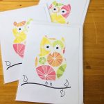 handmade cards, made in Adelaide Australia, handdrawn design, fancy paper, basic shape, online store cards gifts owl bird hoot