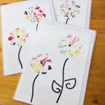 handmade cards, made in Adelaide Australia, handdrawn design, fancy paper, basic shape, online store cards gifts poppy daisy flower spring greeting