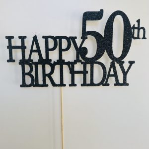 Absolutely Fabulous @ 50 (Fifty) topper - Cake Toppers